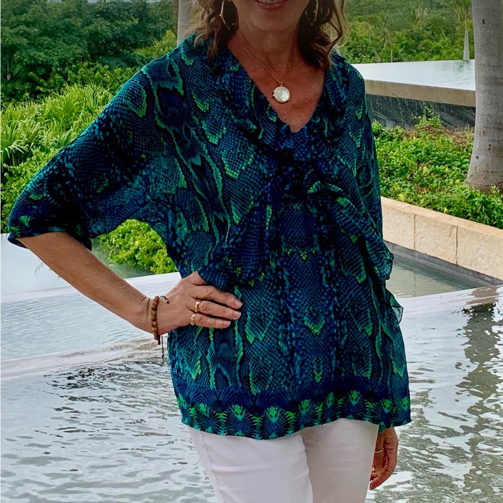Roberto Cavalli silk top size 44